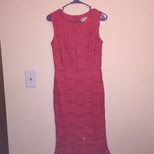 Red dress enfocus petite